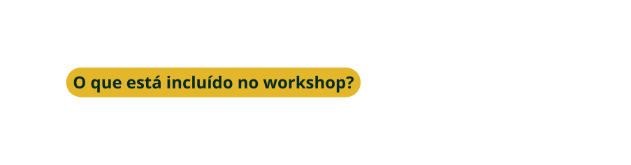 O que está incluído no workshop